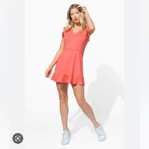 Eleven by Venus Williams Hummingbird Dress in Bright Orange. Size Small.